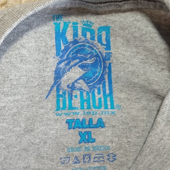 THE KING OF THE BEACH Men's T-Shirt EXTRA LARGE - Picture 3 of 4